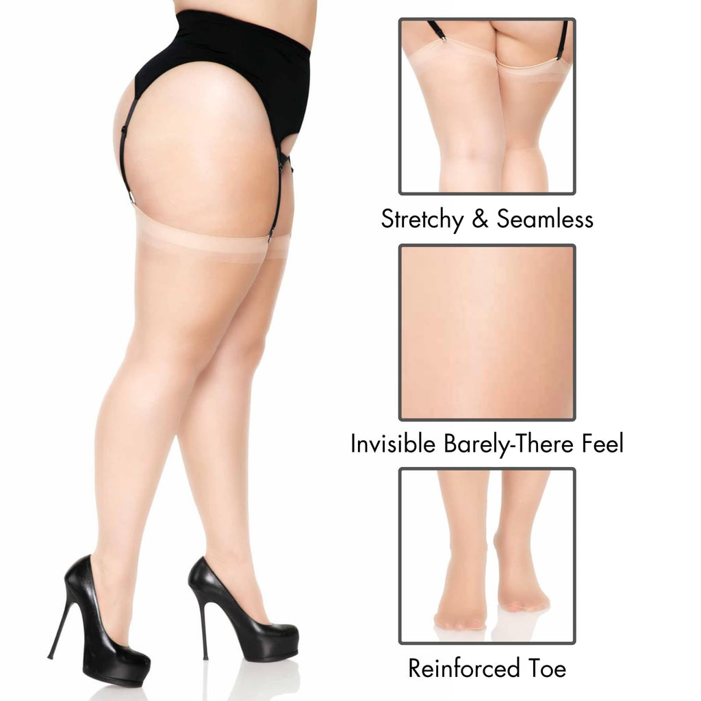Plus Size Sheer Stockings Plus