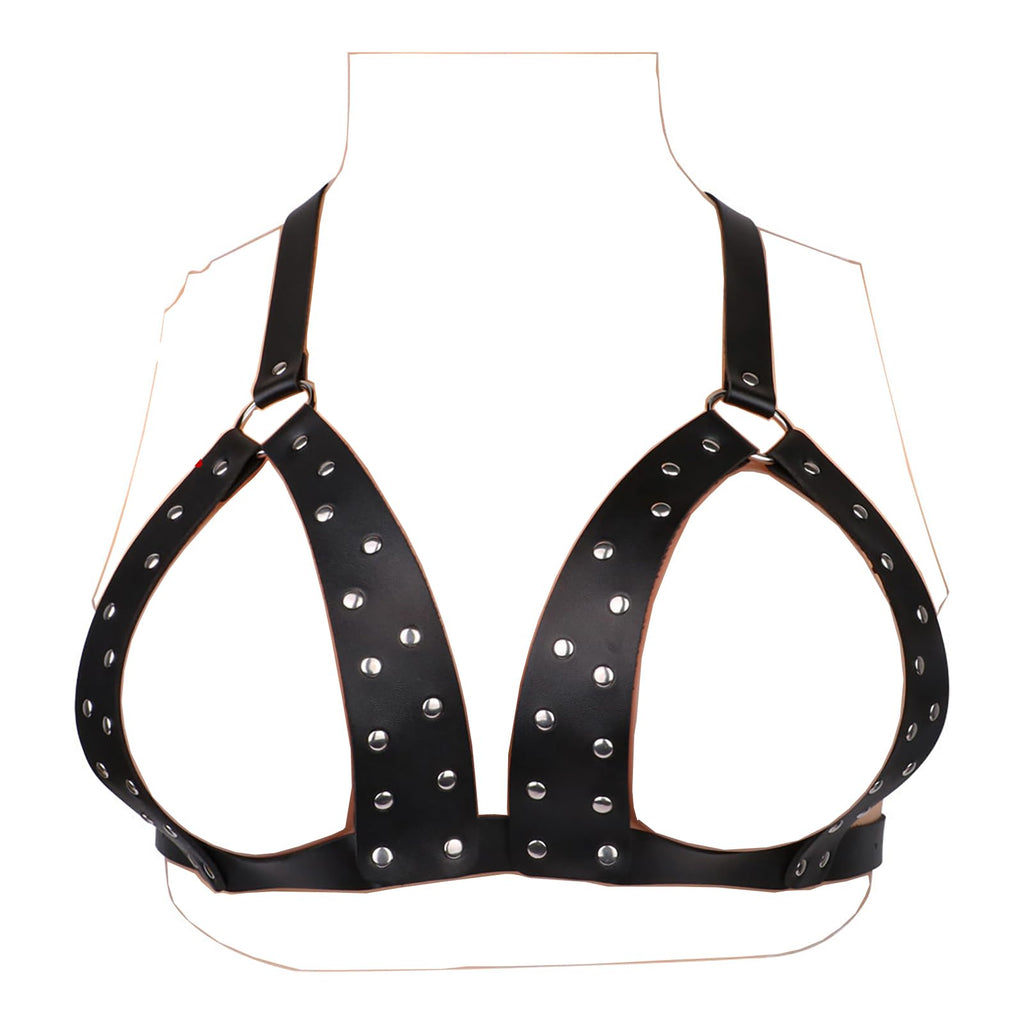 Kutocesy Sex Restraints Leather Adjustable BDSM Corset Gear & Accessories for Adult Couples Kinky Sexy Toy Role Play Game Tool (