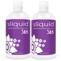 Sliquid Silk Intimate Lubricant, Silicone & Water-Based Lube for Women & Men, Hypoallergenic, Waterproof, Unscented, 8.5 Fl Oz E