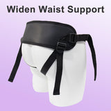ASNOKNAE Adjustable Strap On Harness, Wearable Strapless Pegging Harness for Couples, Adult Sex Toy with Added Wide Back Strap f