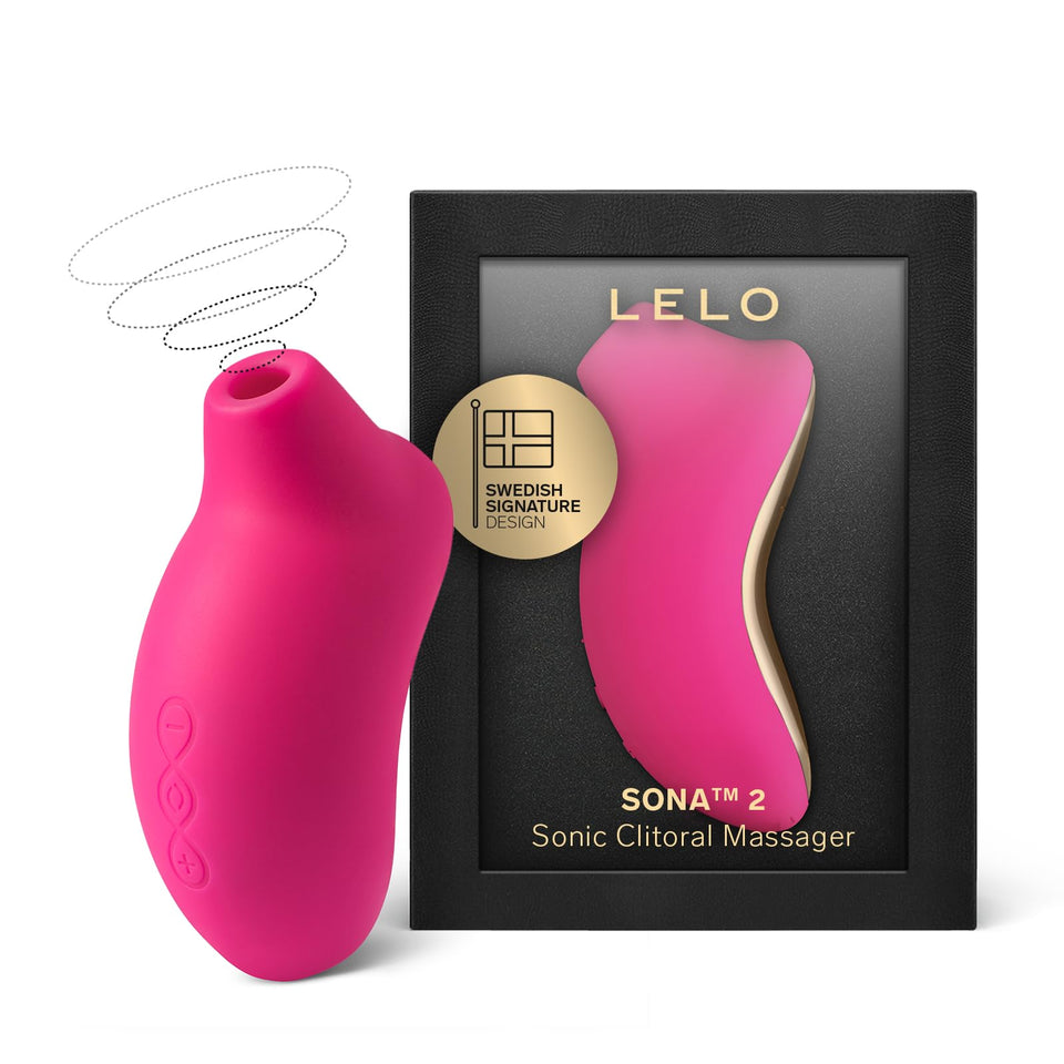 LELO SONA 2 Sonic Waves Clitoral Vibrator, Waterproof Clit Sucking Vibrator, Suction Vibrator for Women for Deeper Satisfaction,