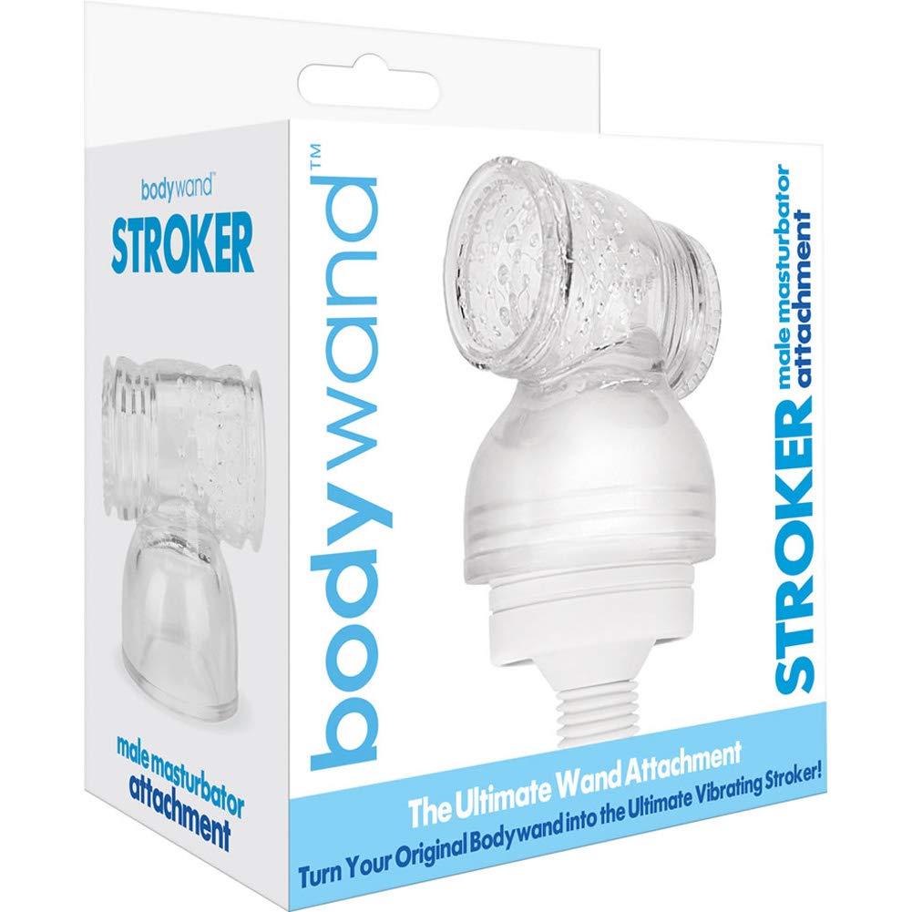 Bodywand Stroker Male Masturbator Attachment, Clear