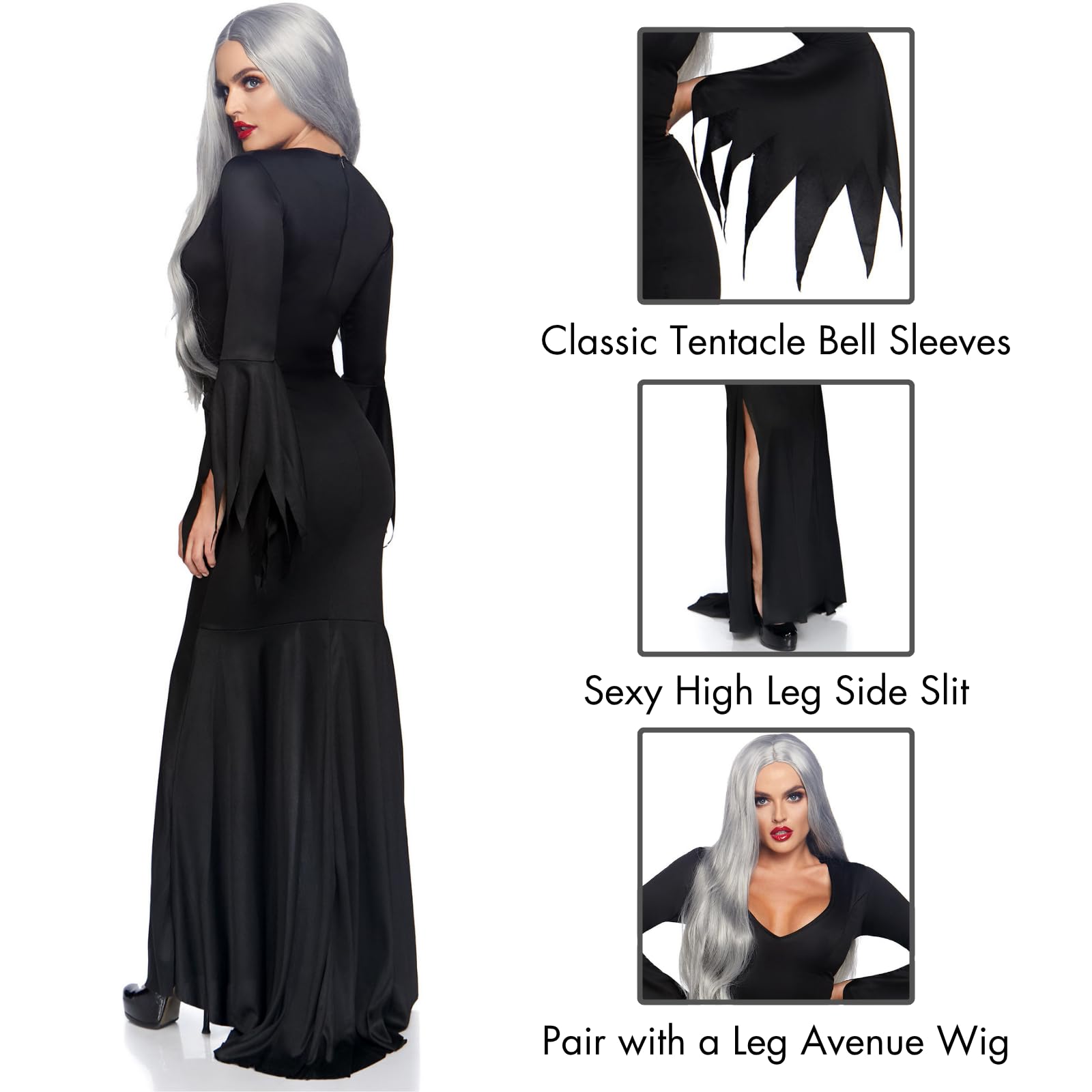 Floor Length Gothic Dress Sml/