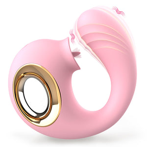 Rose Sex Toys Adult Toys for Women, G Spot Vibrator for Double Stimulation with 12 Vibrating & Tongue Licking Modes, Anal Dildos