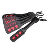 VENESUN Hearts Spanking Paddle for Adults, 12.8inch Faux Leather Slapper Paddle for Sex Play