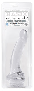 Pipedream Basix 10-Inch Dong Clear