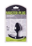 Perfectfit Brand Master Plug, Pfblend, Tpr/Polypropylene, Strap Compatible, Extended Wear, Black, Small Size Range Plug