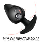Strawberry Shaped Silicone Anal Plug with Roller Ball Inside for Multi-Dimensional Stimulation. Body-Curved disign: Wearable Sex