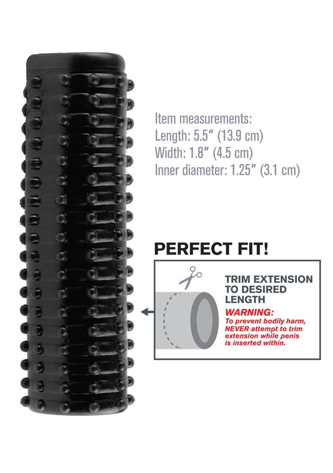 Pipedream Fantasy X-Tensions Magic Pleasure Sleeve Black