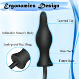 Sex Toys Silicone Inflatable Butt Anal Plug with Pump BDSM Anal Plug Expansion Training Kit Stimulation Anal Pump Plug Buttplug