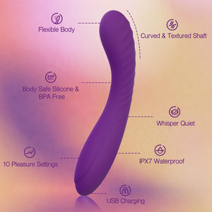 Tracy 's Dog Powerful G Spot Vibrator for Deep Penetration, Adult Sex Toys for Women and Couples, Full Silicone Soft Vibrating D