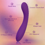 Tracy 's Dog Powerful G Spot Vibrator for Deep Penetration, Adult Sex Toys for Women and Couples, Full Silicone Soft Vibrating D