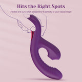 Tracy's Dog Come-Hither Rabbit Sucking Vibrator for Clitoral G Spot Stimulation, Adult Sex Toys for Women Couple, Vibrating Fing