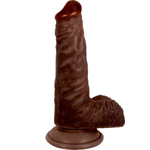 Lifelikes Black Duke Dildo, Brown, 7 Inch