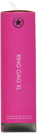 Ouch! Ring Mouth Gag, Pink, X-Large