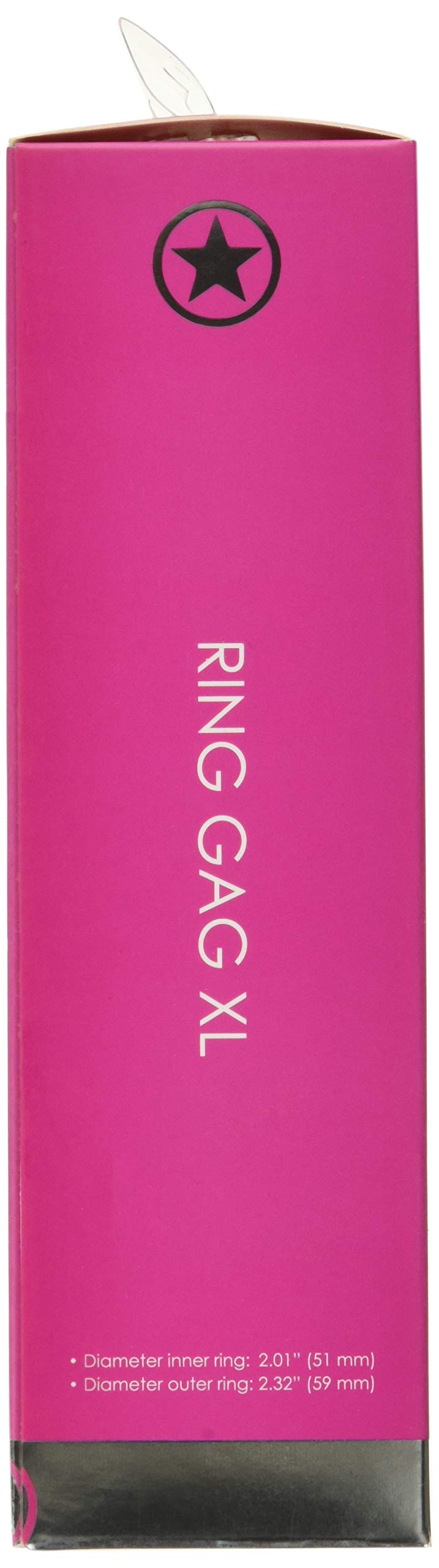 Ouch! Ring Mouth Gag, Pink, X-Large