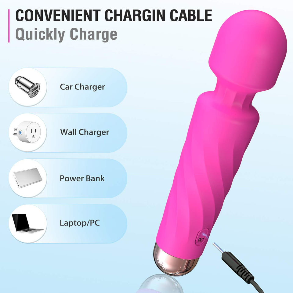 Wand Vibrator for Women, Female Sex Toys, Wand Massager, Adult Toys, Rechargeable Personal Massager, Dildo, 160 Vibration Modes