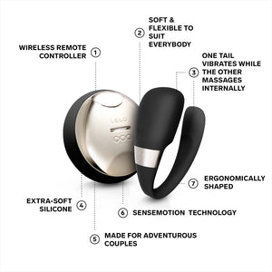 Lelo Tiani 3  Couples Vibrator Remote Controled Sex Toy For Adults Couples Wireless And Handsfree Stimulator Satisfaction Sex T