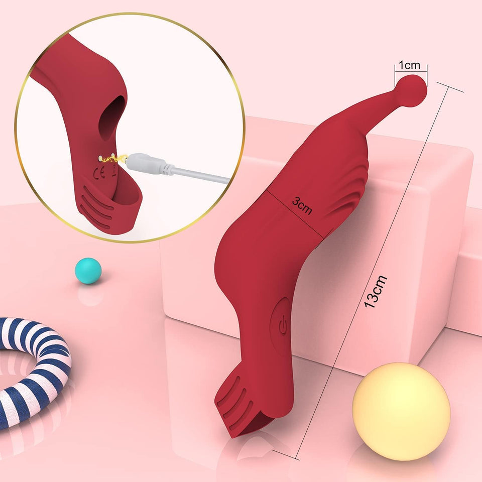 Finger Vibrator, MKPJOY Finger Vibrator Adult Sex Toys for Women, Adult Toys with 10 Vibrations Clitoral G-Spot Nipple Vibrators