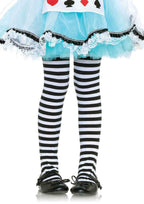 Girl Stripe Tights X-Large Bla
