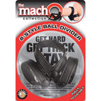 The Macho Collection Adjustable 8 Style Ball Divider Cock Ring, Black