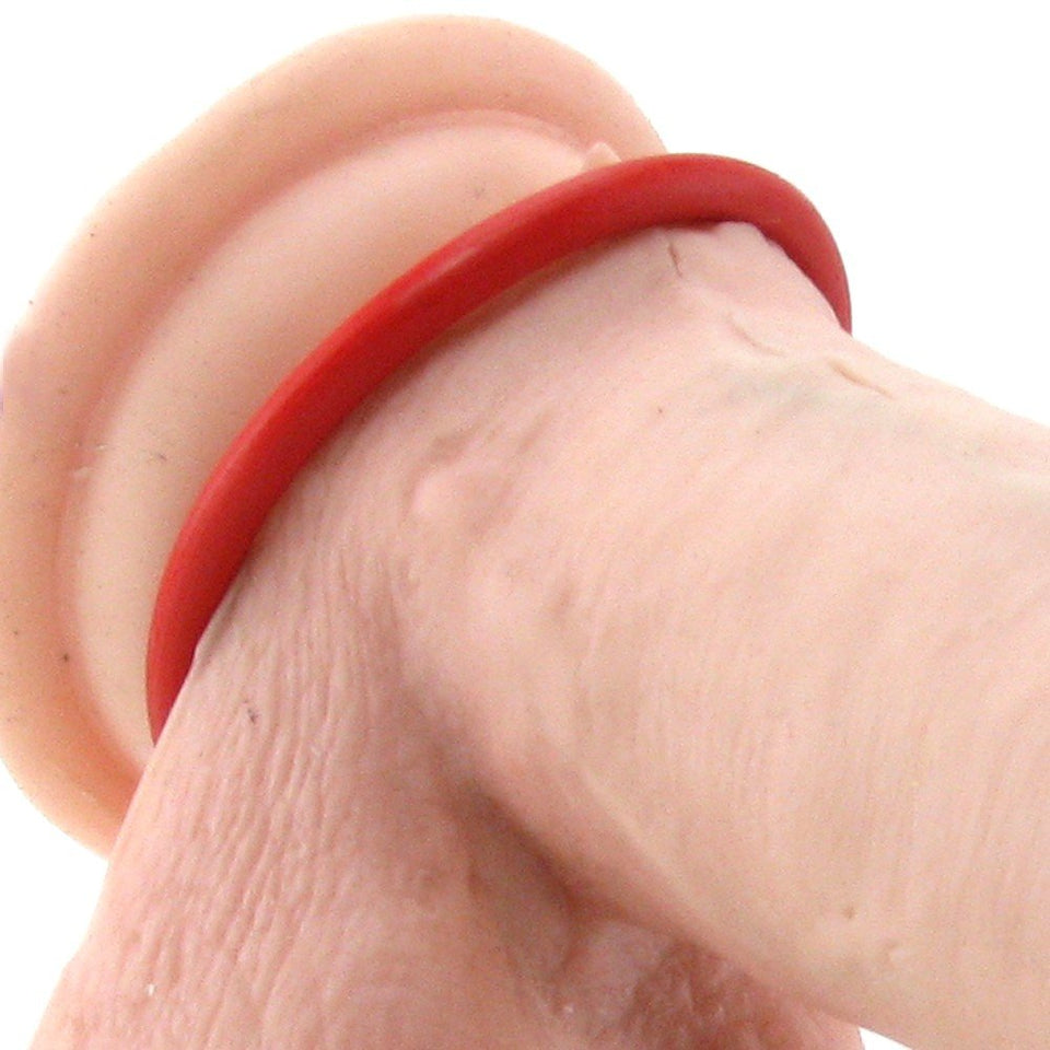 Spartacus Nitrile Cock Ring Set, Red