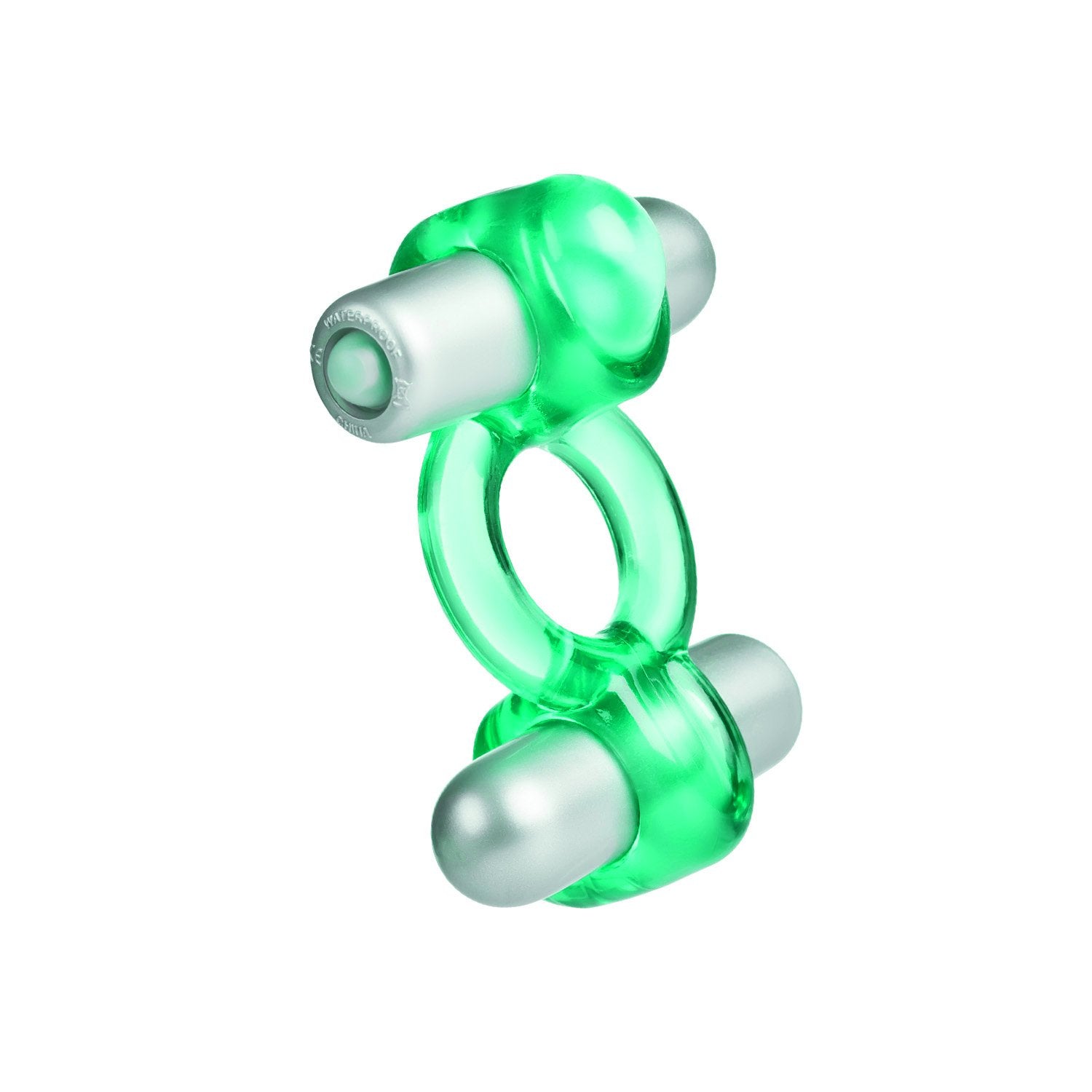 California Exotic Novelties Up Spice It Up Double Action Couples Ring 2, Green