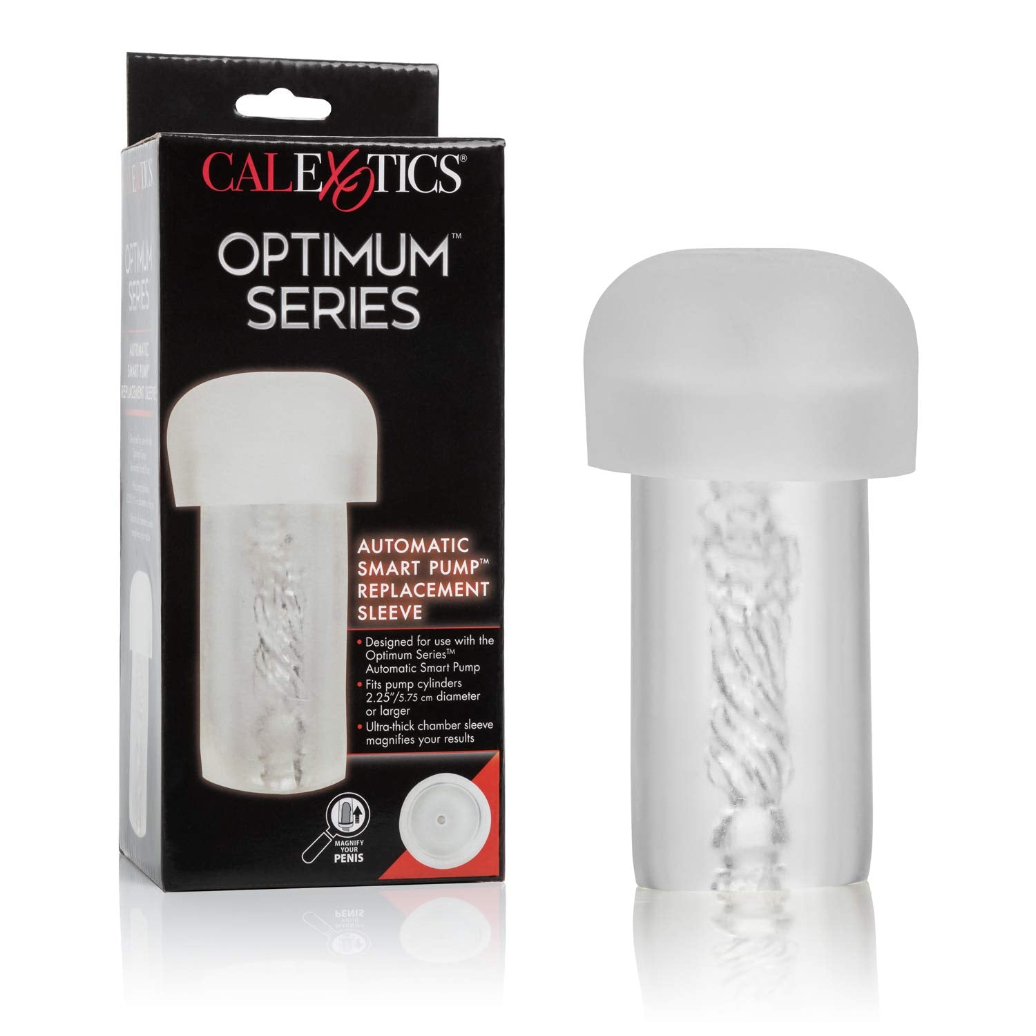 Calexotics, Optimum Series Automatic Smart Pump Replacement Sleeve Male Silicone Masturbation Sleeve - 5 Inch Adult Male Masturb