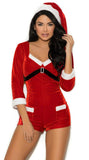 99079 Holiday Cutie - 2 Pc. Costume Includes Velvet Romper Red/White M