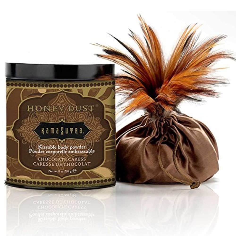 Kama Sutra Honey Dust Chocolate Caress Kissable Body Powder 8 Oz, 8 Ounce