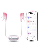 LOVENSE Gemini Vibrating Nipple Clamps, Bluetooth Adjustable Nipple Stimulator with App Remote Control, Rechargeable Sex Toys fo