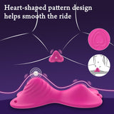APP Remote Control Vibrator- Novelties Clit Stimulator Butterfly Sit and Ride Women Sex Toy with 9+9 Vibration Modes,Dual Motor