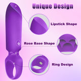 LUKIKI Bullet Vibrator Adult Toy - Female Sex Toys with 10 Vibration Modes, Mini G Spot Vibrator for Nipple Clitoral Stimulation