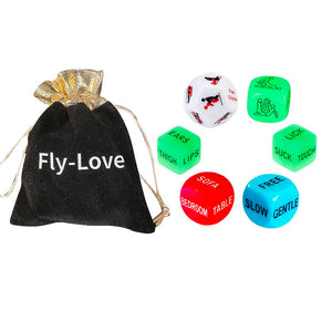 Funny Romantic Role Playing Dice Party Dice Game Dice,Valentine's Day Gift for Hen Party, Honeymoon, bacherette Party,Him and He