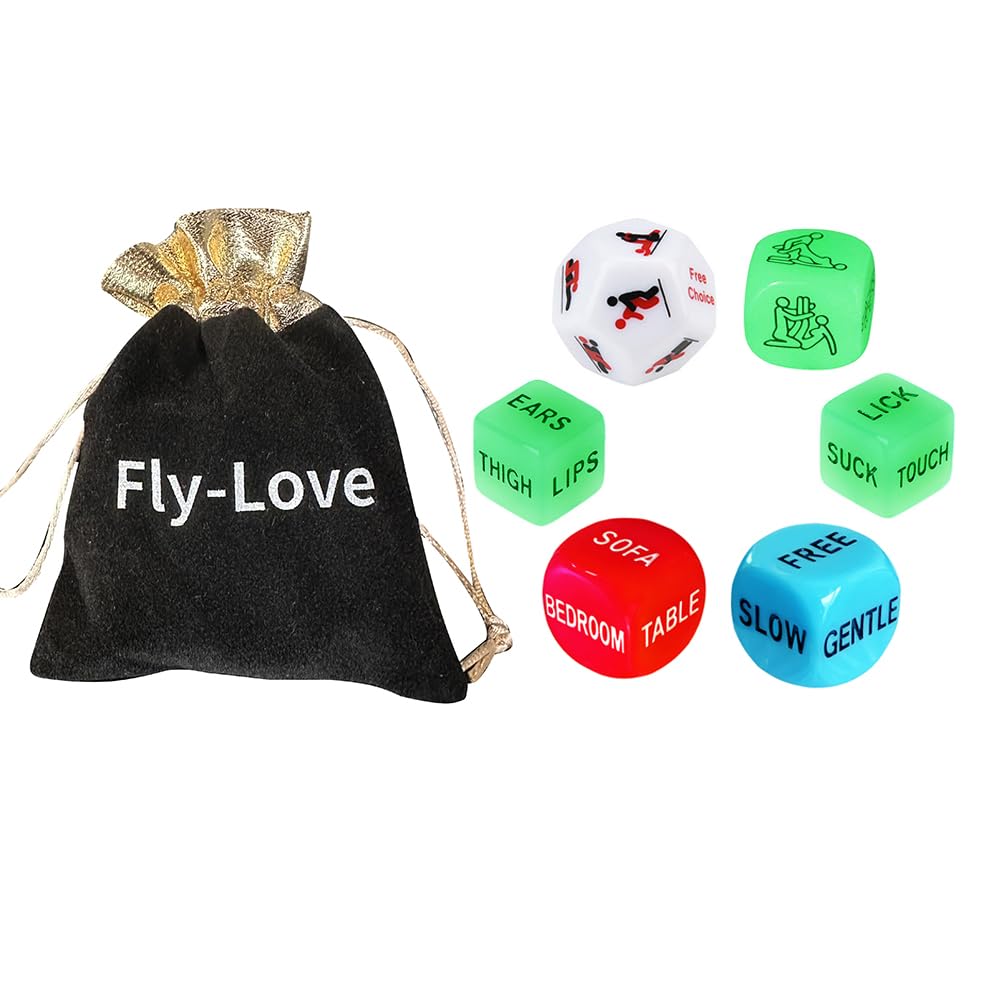 Funny Romantic Role Playing Dice Party Dice Game Dice,Valentine's Day Gift for Hen Party, Honeymoon, bacherette Party,Him and He