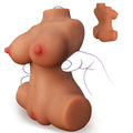 Portable Small Sex Doll Male Masturbator with Realistic Boobs Ultra Soft Stretchy Vagina, Sex Dolls Torso Adult Sex Toy,Fantasy