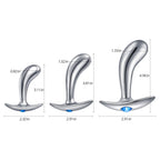 Butt Plug Trainer Kit with Flared Base Metal Anal Plugs Prostate Massage Temperature Stimulation Adult Sex Toys for Men Women