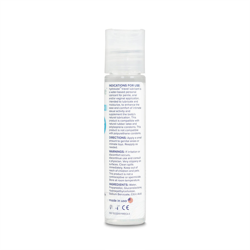 plusOne Hydrolube Personal Lubricant, Gentle, Non-Greasy, Water-Based Sex Toy Lube for Solo and Partner Play, Condom Friendly, 1