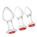 Crystal Anal Plug Bum Plugs Jewelry Anal Trainer Sets Adults Toys, Glass Butt Plug Large Medium Small Anal Stimulation Sex Toys