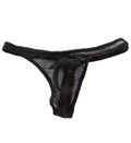 Male Power Stretch Fishnet Bong Thong Black - Small/Medium
