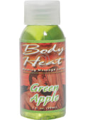 Body Heat Edible Warming Massage Lotion, Green Apple, 1 Ounce