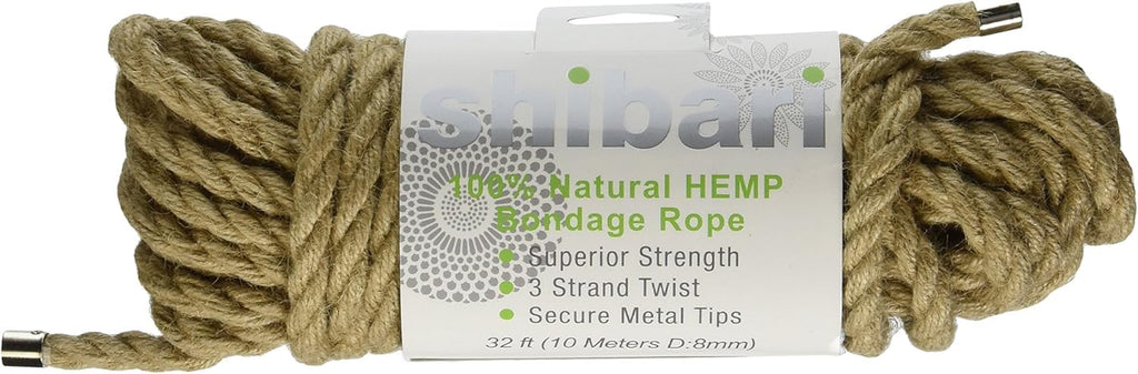 Shibari 100% Natural Hemp Bondage Rope 10 Meters