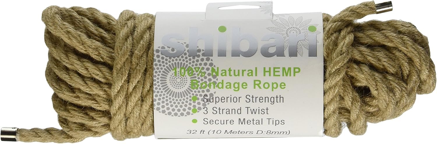 Shibari 100% Natural Hemp Bondage Rope 10 Meters