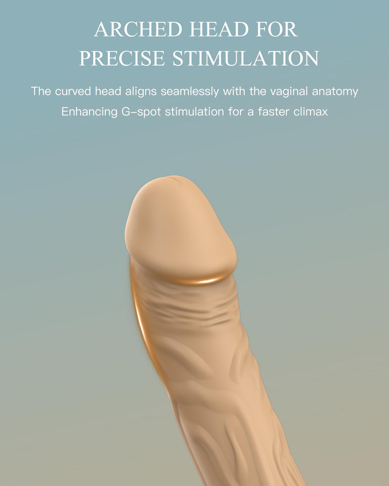 Realistic Vibrator Dildo for Women, Sex Toys Clitoris G Spot Anal Stimulator with 10 Powerful Vibration Mode, Waterproof Powerfu