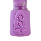 Nasstoys Pearl Ecstasy Rabbit 7.5-Inch Jelly Penis Vibrator, Beaded Reversible Rotating Shaft, Lavender