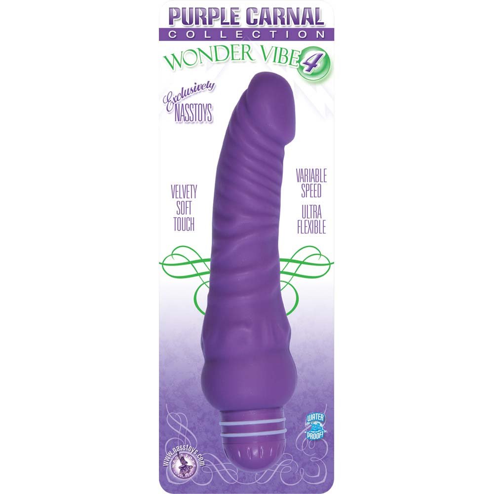 Purple Carnal Collection Wonder Vibe 4 Multispeed Waterproof, Purple