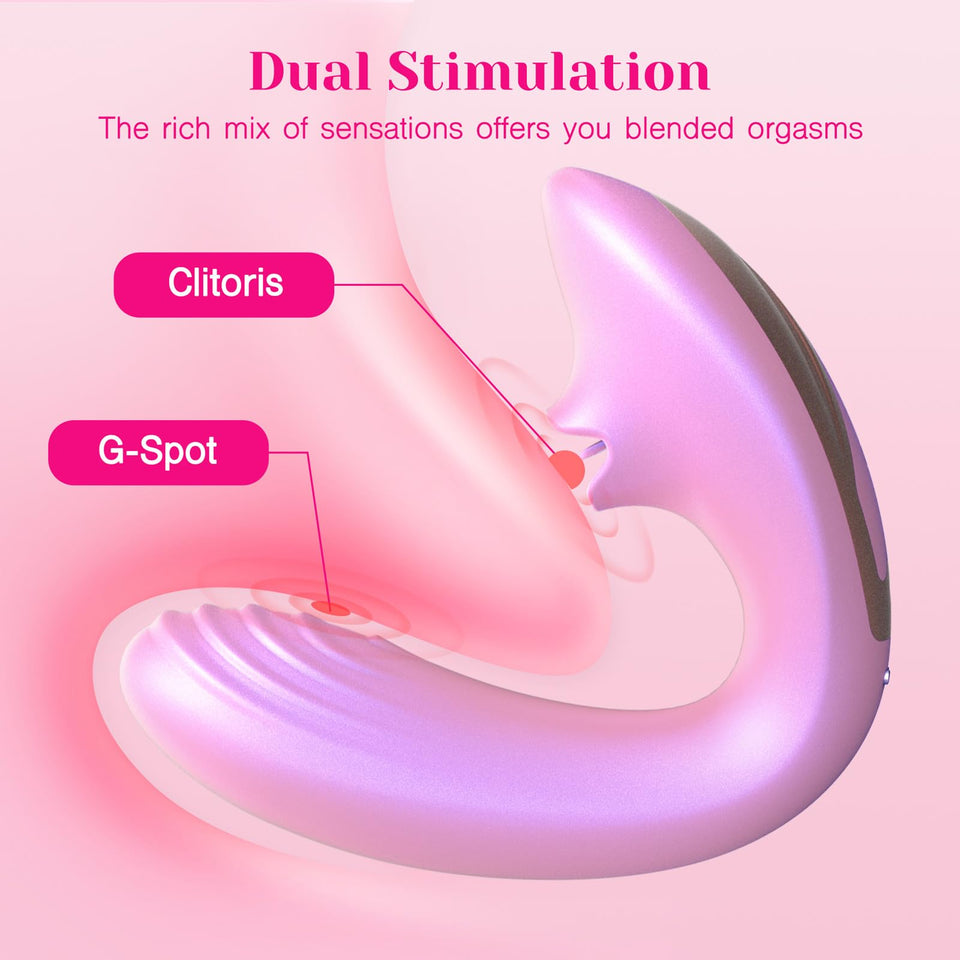 Tracy's Dog Clitoral Licking G Spot Vibrator, Remote Control Adult Toys for Women Couple Play, Vibrating Sex Toy for Double Stim