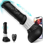 Thrusting Horse G-spot Dildo Vibrator - FYSHAVO 11.8'' 4IN1 Monster Big Dildo with Thrust & Vibrations, Fantasy Long Dildo App &