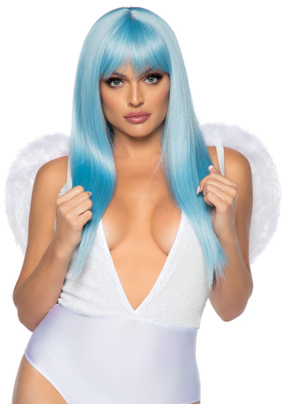 Marabou Trimmed Feather Angel - O/S / White