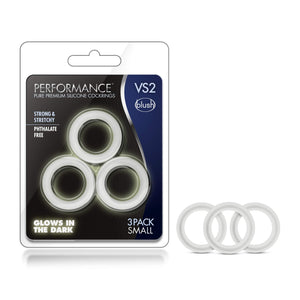 Performance - Vs2 Pure Premium Silicone Cockrings - Small - White